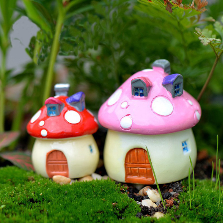 Miniature Fairy Mushroom Gnome Home Fairy House Fairy Cottage