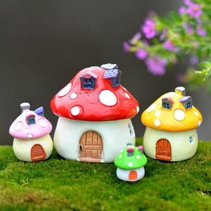 Miniature Fairy Mushroom Gnome Home Fairy House Fairy Cottage