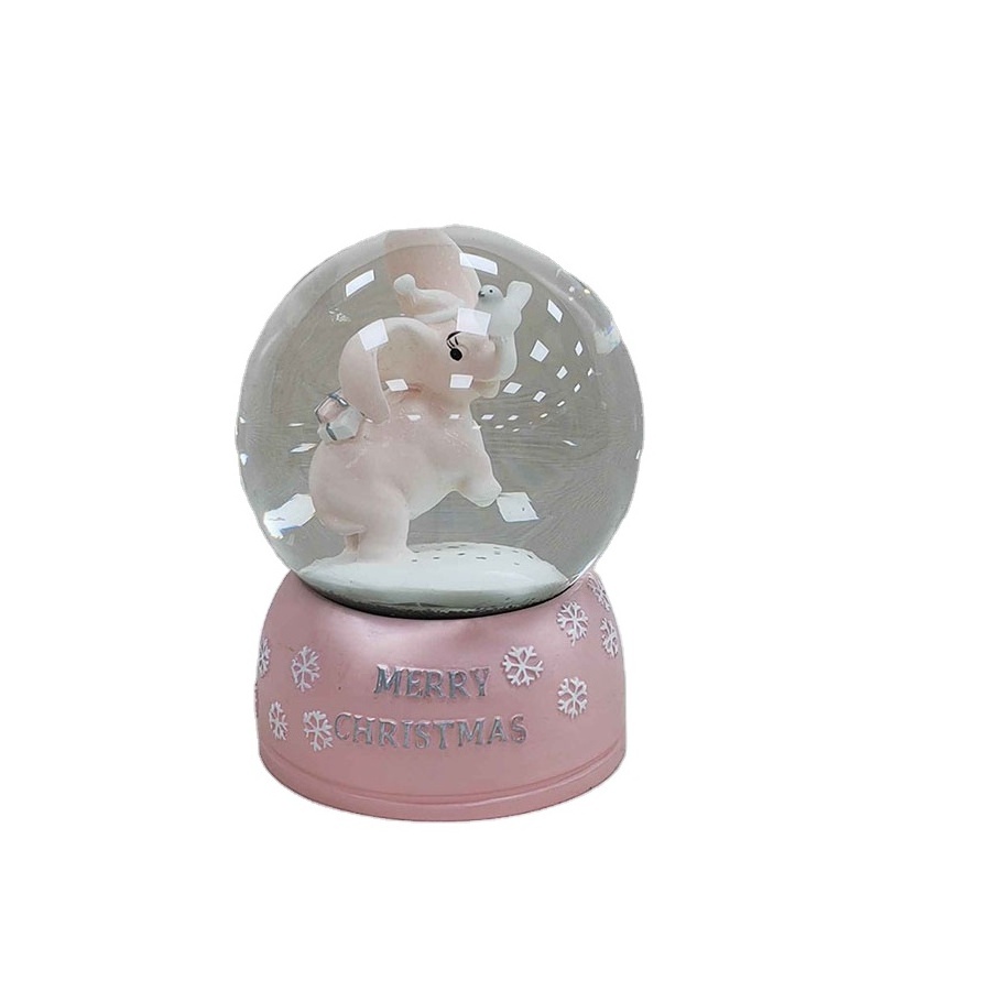 Customized Resin Letter with cute animal cat Snow Globe Letter Water Globes Letter Snow globe glass