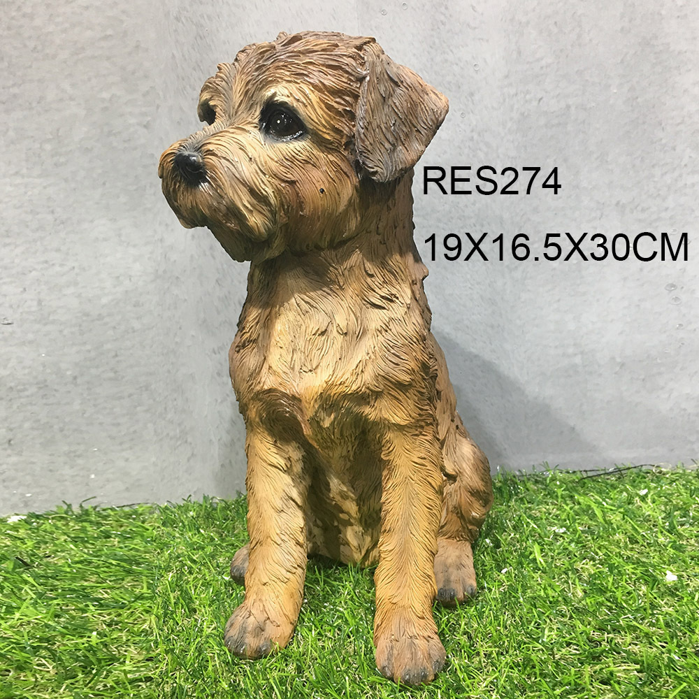 Life size resin bulldog animal garden statues on hot selling