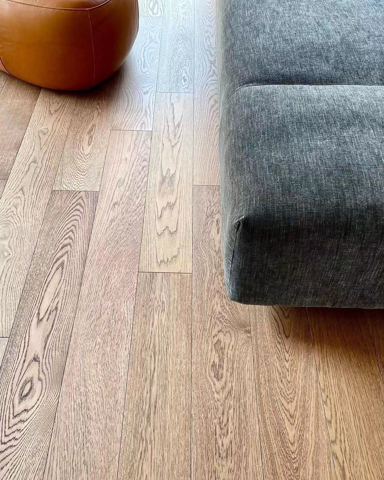 European Oak Wood Flooring, White Color Engineered, Affordable Price