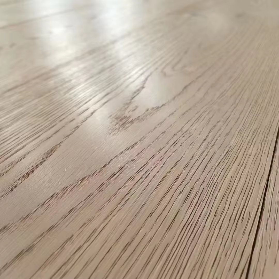 European Oak Wood Flooring, White Color Engineered, Affordable Price