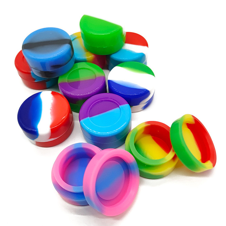 Eco-friendly Mini 2ml 3ml 5ml 7ml Travel Silicone Wax jar Container