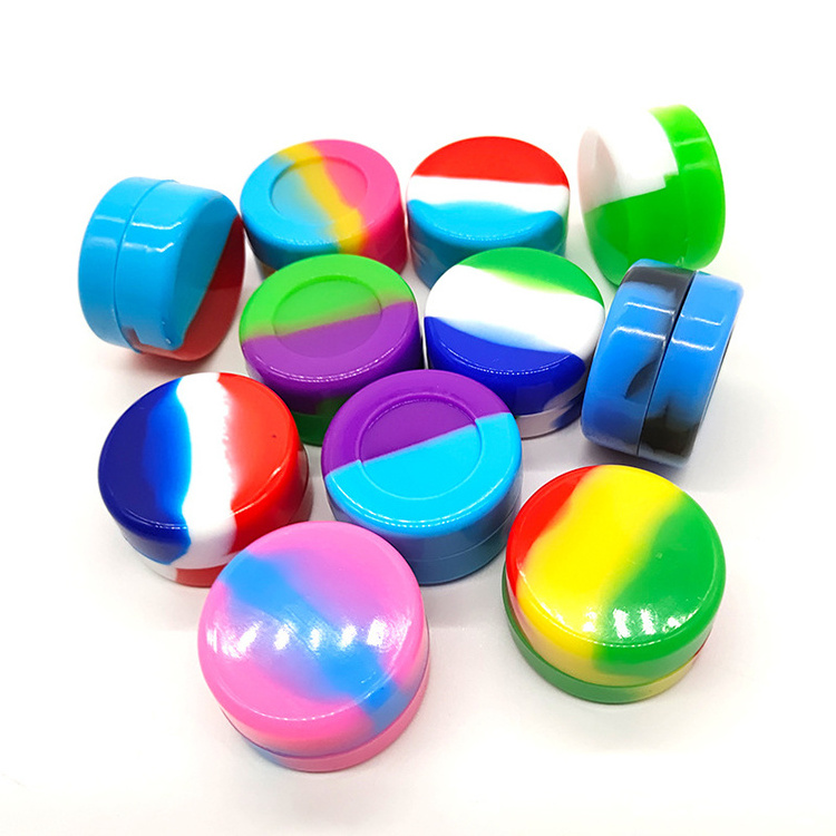 Eco-friendly Mini 2ml 3ml 5ml 7ml Travel Silicone Wax jar Container