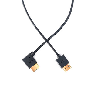 Right Angle Ultra Thin UHD 1080p 2k 4k Mini HDMI to HDMI Cable