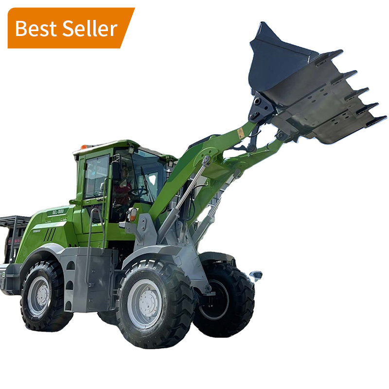 0.6 Ton 1.8 Ton 5 Ton small farming cheap electric mini front end compact lithium battery wheel loader electric wheel loader