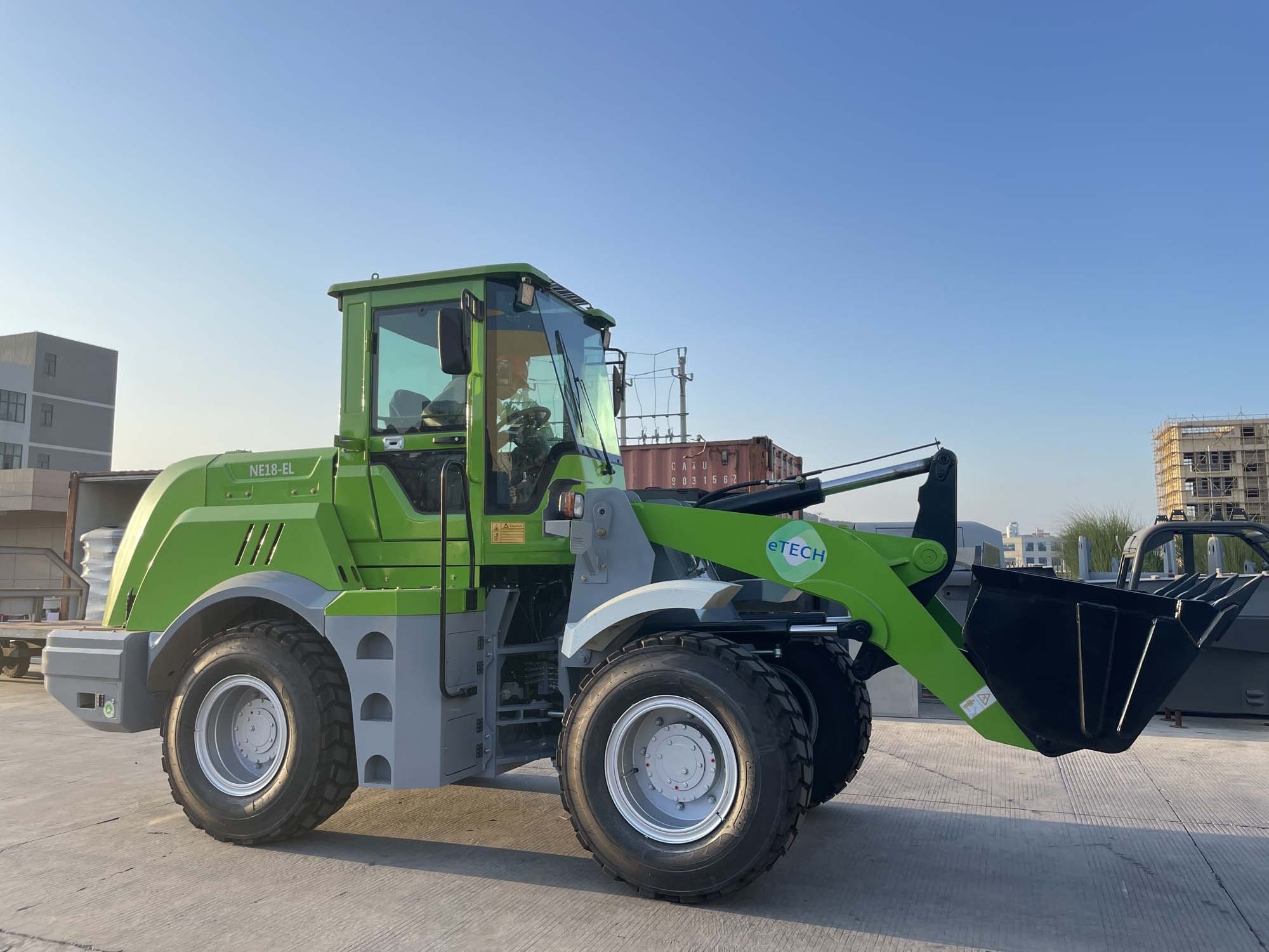 0.6 Ton 1.8 Ton 5 Ton small farming cheap electric mini front end compact lithium battery wheel loader electric wheel loader