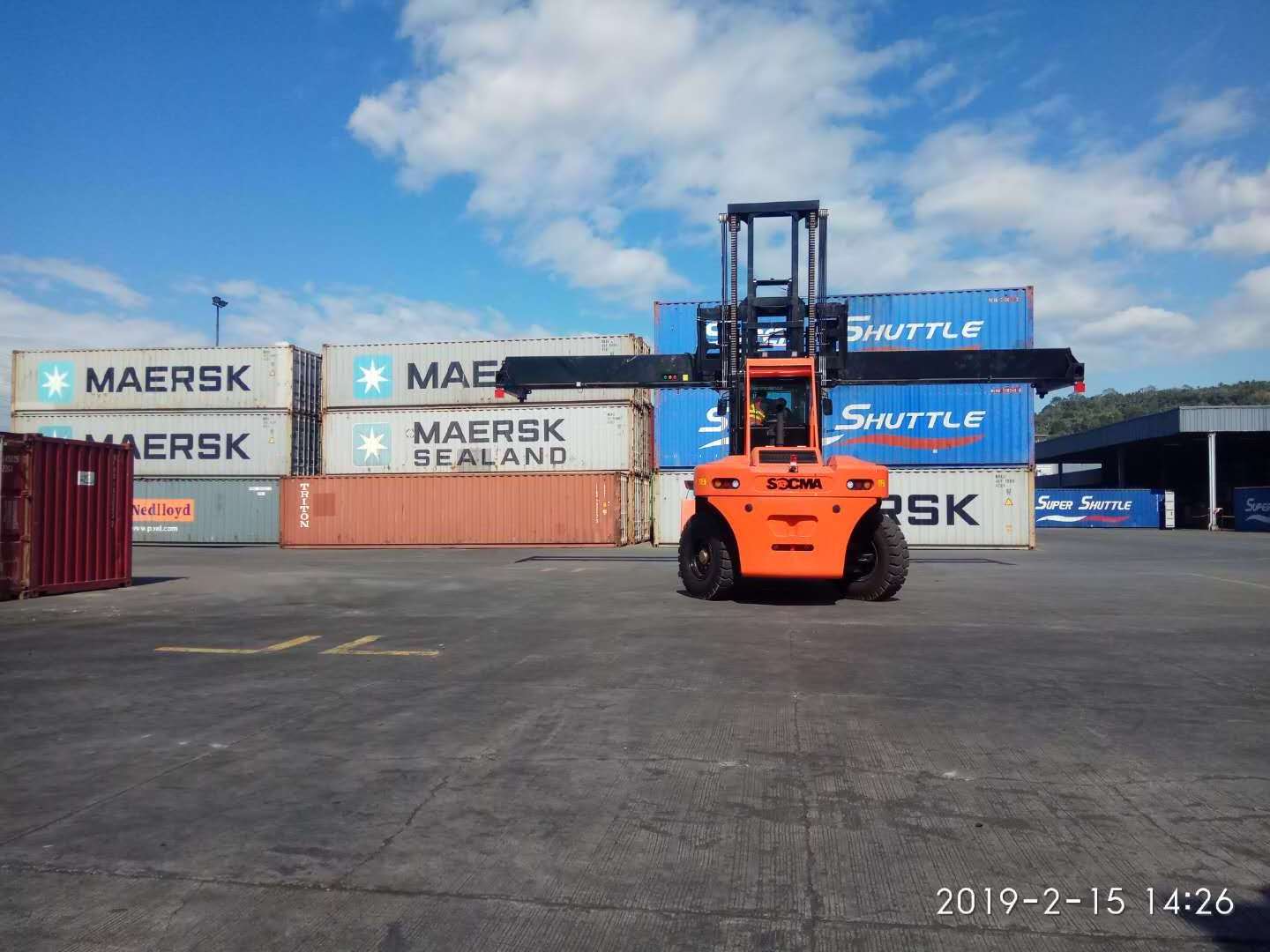 SOCMA container handling equipment 30t forklift 30t diesel forklift 30 ton heavy duty forklift