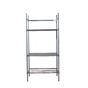 Metal rack heavy duty chrome steel wire shelf shelving with wheels customized design for sale