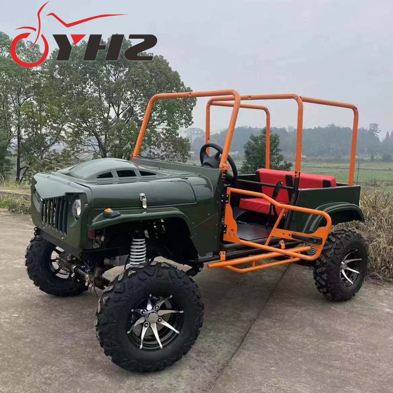 320cc 2WD Four Seater Jeppu ATV Quad All Terrain Vehicle UTV ATV