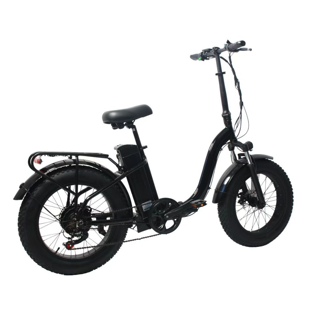 2024 Super Electric Bicycle Fat Tire 2 Seater Scooter foldable 500W