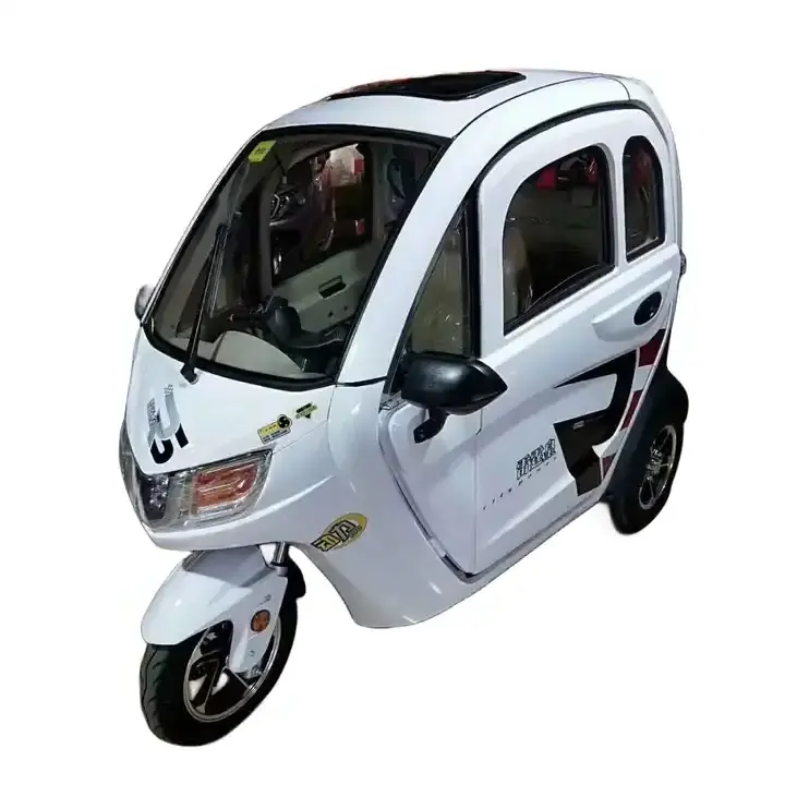 1200W 60V fully enclosed electric tricycle hot selling three wheels car for adult mobility scooter CE