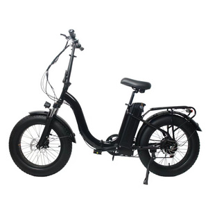 2024 Super Electric Bicycle Fat Tire 2 Seater Scooter foldable 500W