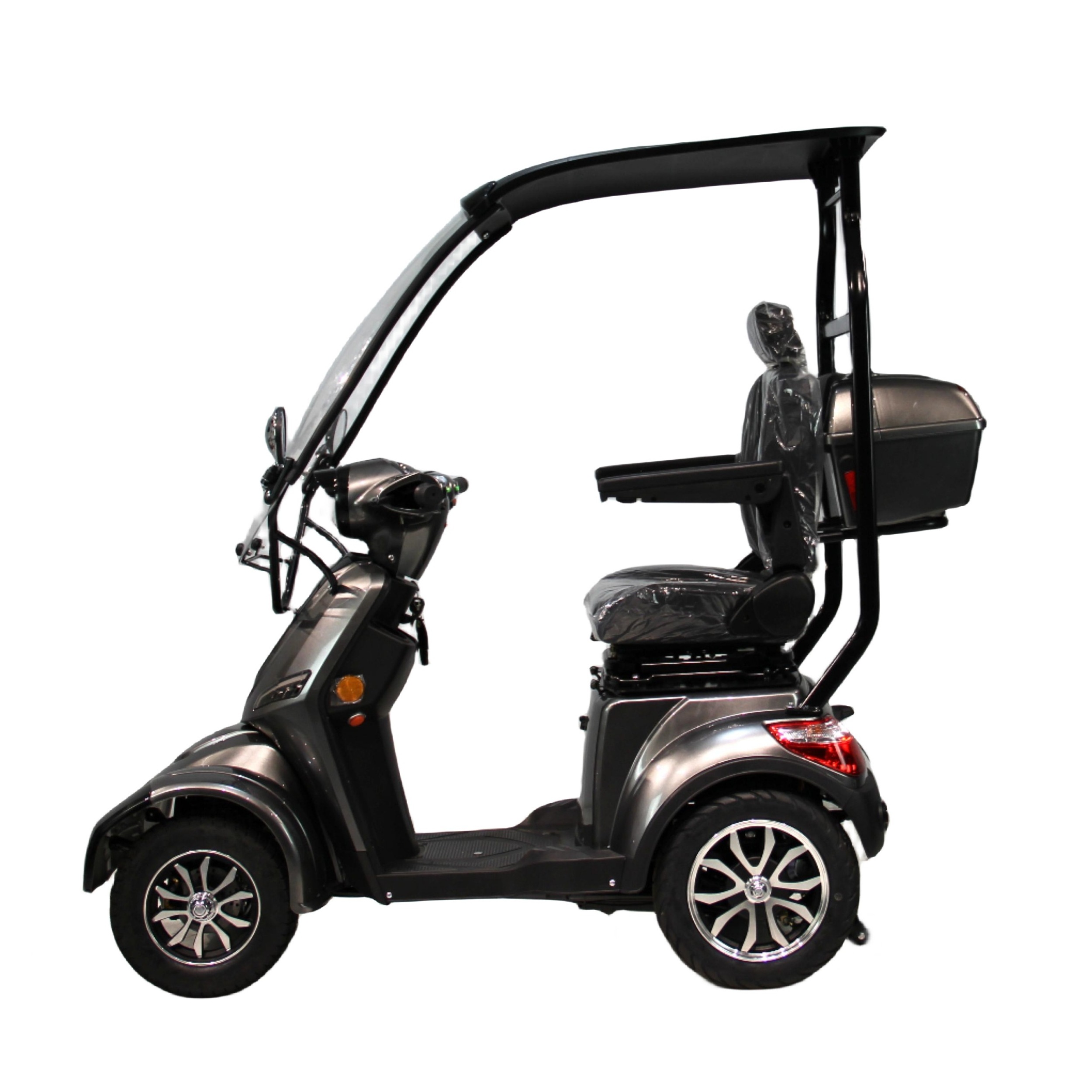 Lithium-Battery Electromagnetic Brake Roof  Rotating Seats luxury tailbox  EEC Electric Mobility Scooter