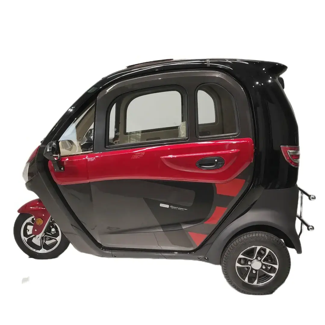 1200W 60V fully enclosed electric tricycle hot selling three wheels car for adult mobility scooter CE