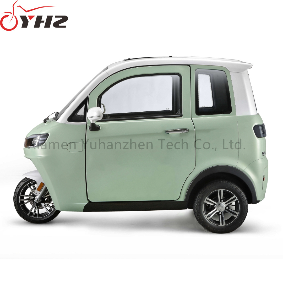 New energy three wheels car fully enclosed electric tricycle 1500W 2000W mobility scooter with 2-3 seats