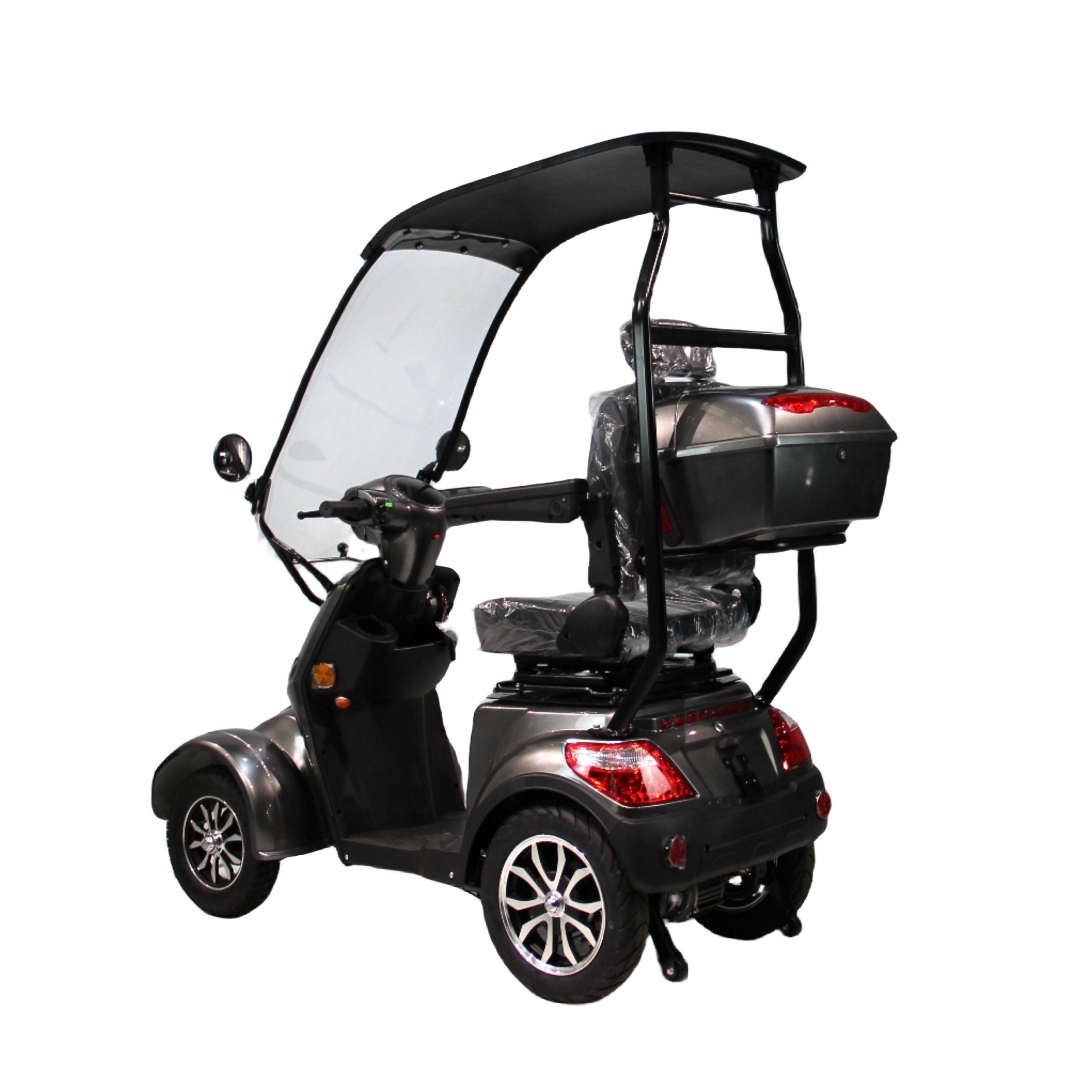 Lithium-Battery Electromagnetic Brake Roof  Rotating Seats luxury tailbox  EEC Electric Mobility Scooter