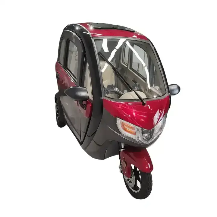 1200W 60V fully enclosed electric tricycle hot selling three wheels car for adult mobility scooter CE