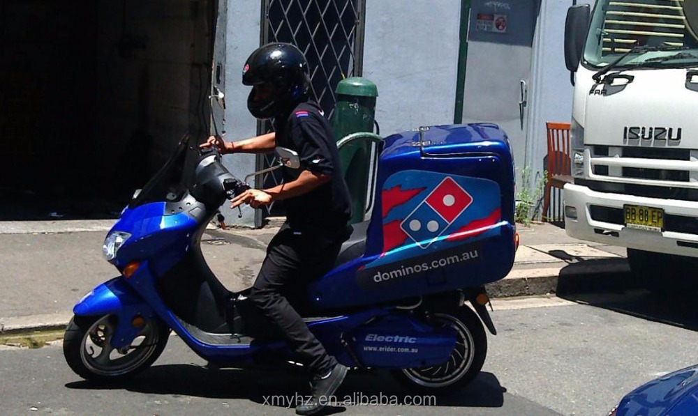 5000w Motorcycle/Scooter with insulated fiberglass food delivery box