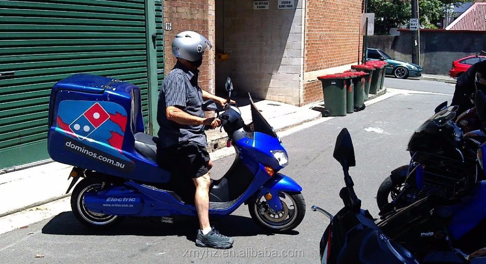 5000w Motorcycle/Scooter with insulated fiberglass food delivery box