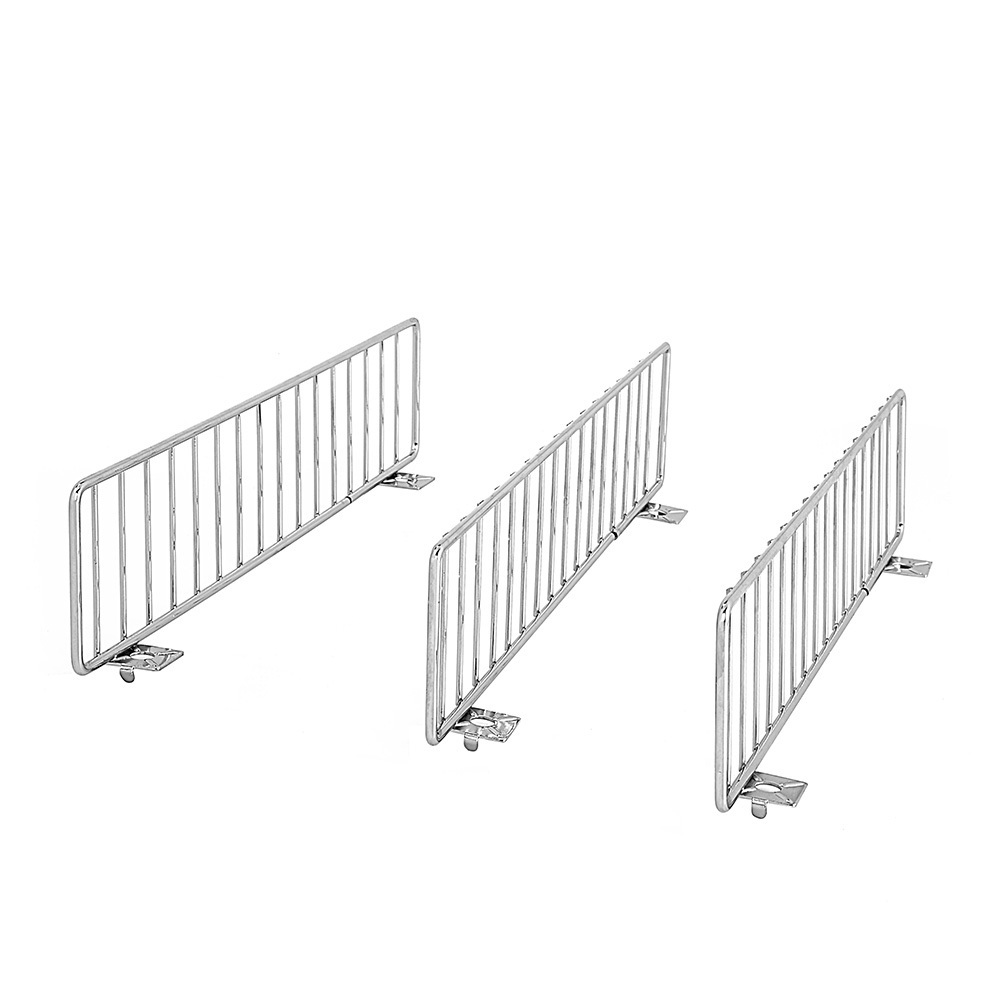 shop fittings and display Gondola Shelf Front Fence Supermarket Shelf Divider Gonloda Fence