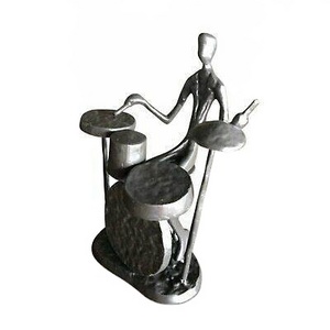 Cool Musician Drummer Resin Jazz Figurines