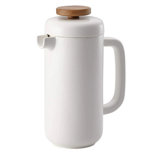 Coffee and tea cup coffee maker ceramic portable french press in bulk