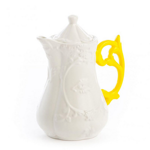 wholesale ceramic porcelain tea pot home office decorative tea and coffee pot high quality custom tea pot