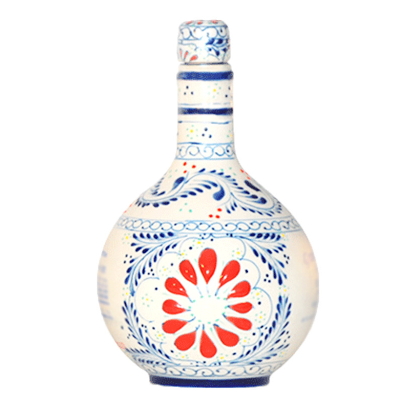 Ceramic White beer wine container Porcelain tequila bottle