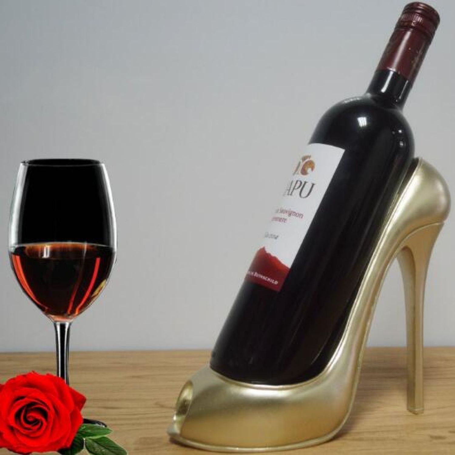 New fashion Custom  ceramic Wine Rack High Heel Shoe Wine Bottle Holder beer holder