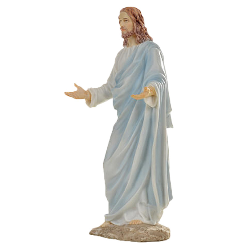 Wholesale custom Catholic gifts religious figurine resin Buddy Christ Jesus statue for home decor religious statues