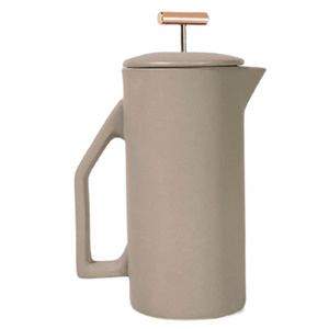 Modern copper pull porcelain coffee makers ceramic coffee french press