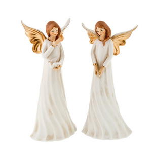 Wholesale custom handmade home decor angel  ceramic figures angels