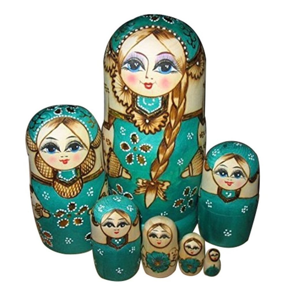 custom home decor gift crafts nesting doll set Ceramic russian matryoshka dolls