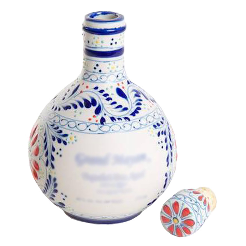 Ceramic White beer wine container Porcelain tequila bottle