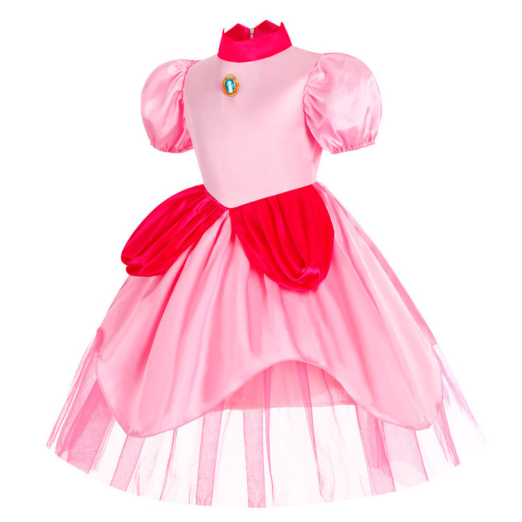 Princess  Costume Super  Princess  Dress for Kids Cosplay Halloween Party Dress Up