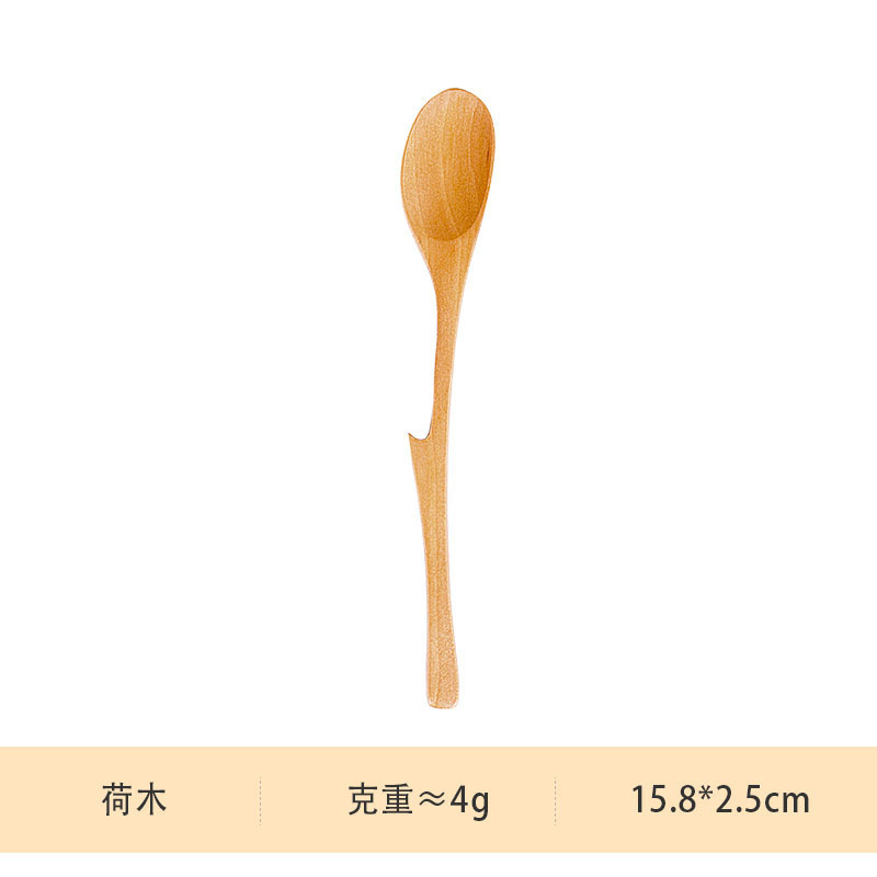 Custom Hot Sale High Quality Hot Resistant Mini Disposable Bamboo Wood  Creative Tableware Dessert Spoons