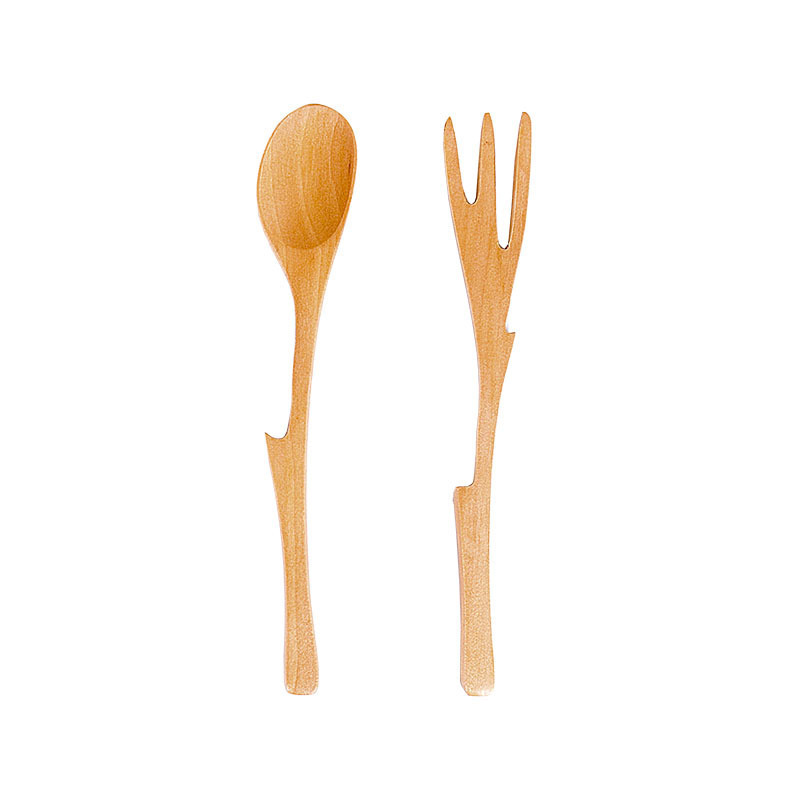 Custom Hot Sale High Quality Hot Resistant Mini Disposable Bamboo Wood  Creative Tableware Dessert Spoons