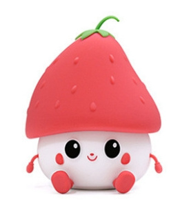 New Style Strawberry  Lamp Bedside Silicone USB Toy Touch Switch Control Led Night Light For Children Baby Kids