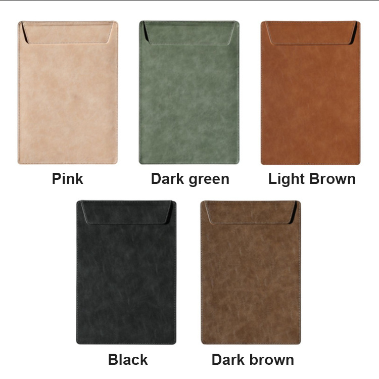 China factory Customized embossing Logo PU leather A4 Document Binders File Folder Portfolio