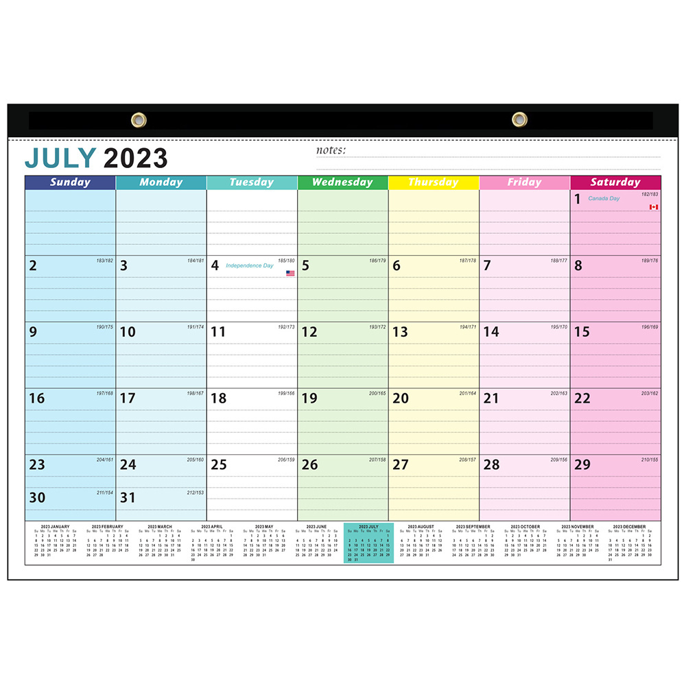 Custom Wall Calendar 2024 Daily Advent Calendar For Planning & Organizing 18 Months Calendar Planner