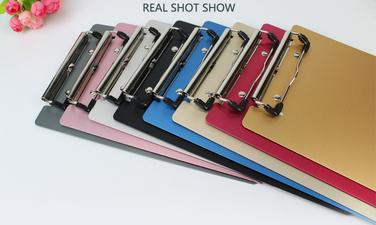 Colorful Aluminum Storage Nurse Folding Clipboard Foldable Clip Board Nursing A4 fold up clipboards