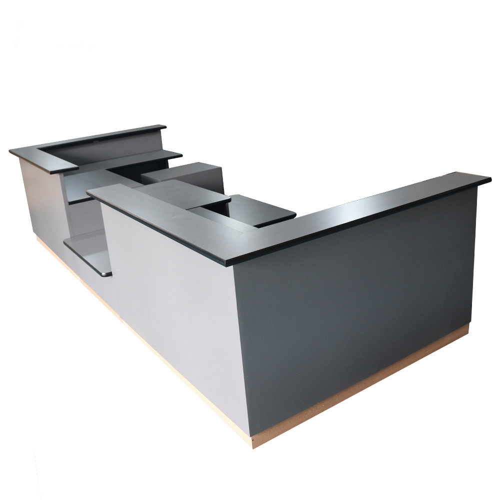 Custom Design Wooden U Shape Retail Antique Modular Shop Cashier Checkout Counter for Jewellery