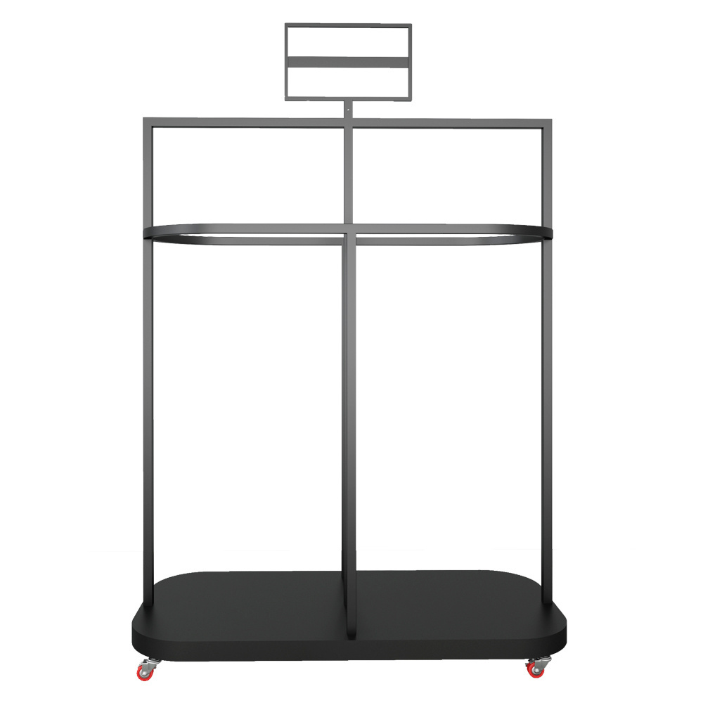 Xiamen Yiree High End Retail Store Metal Wood Display Stand Rack For Umbrella rug With Signage Holder