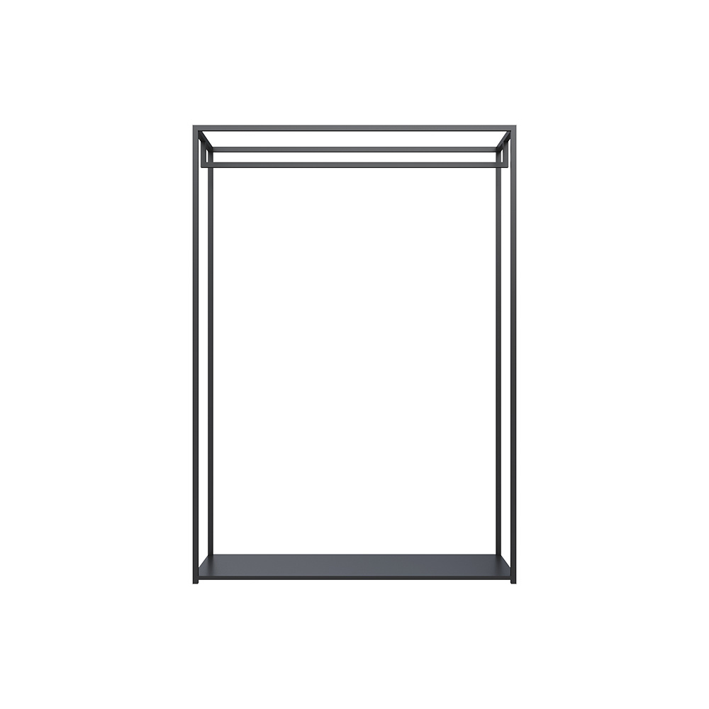 Luxury rapid sample metal frame black custom wedding dress retail clothing store fixtures display rack