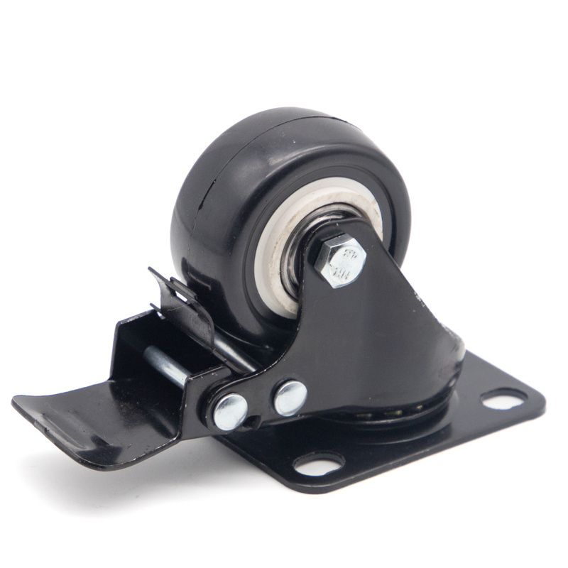 supply diameter 30mm rubber wheel 25mm 38mm 1.5inch  pu Utility Carts caster wheels polyurethane wheel