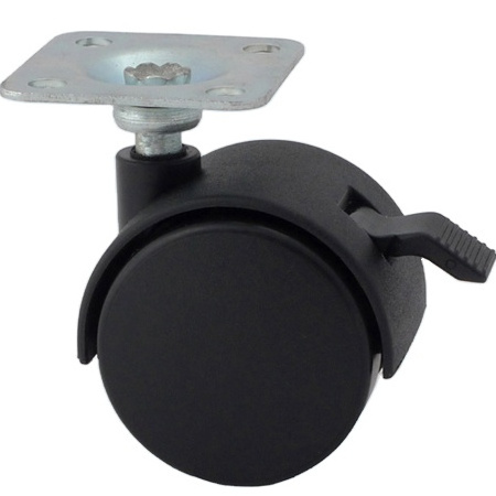 1.5inch Furniture Caster Wheel 50 mm Sofa Caster Wheel furniture office chair caster Twin 50 MM 2 Inch Black  TWIN WHEEL