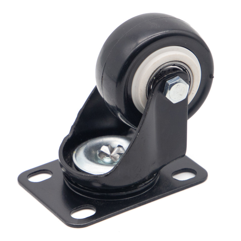 supply diameter 30mm rubber wheel 25mm 38mm 1.5inch  pu Utility Carts caster wheels polyurethane wheel