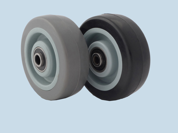 Factory wholesale high quality ONLY WHEELS 35mm 40mm 50mm 63mm 70mm 75mm 90mm 100mm 125mm black grey  PU PP wheel made in china