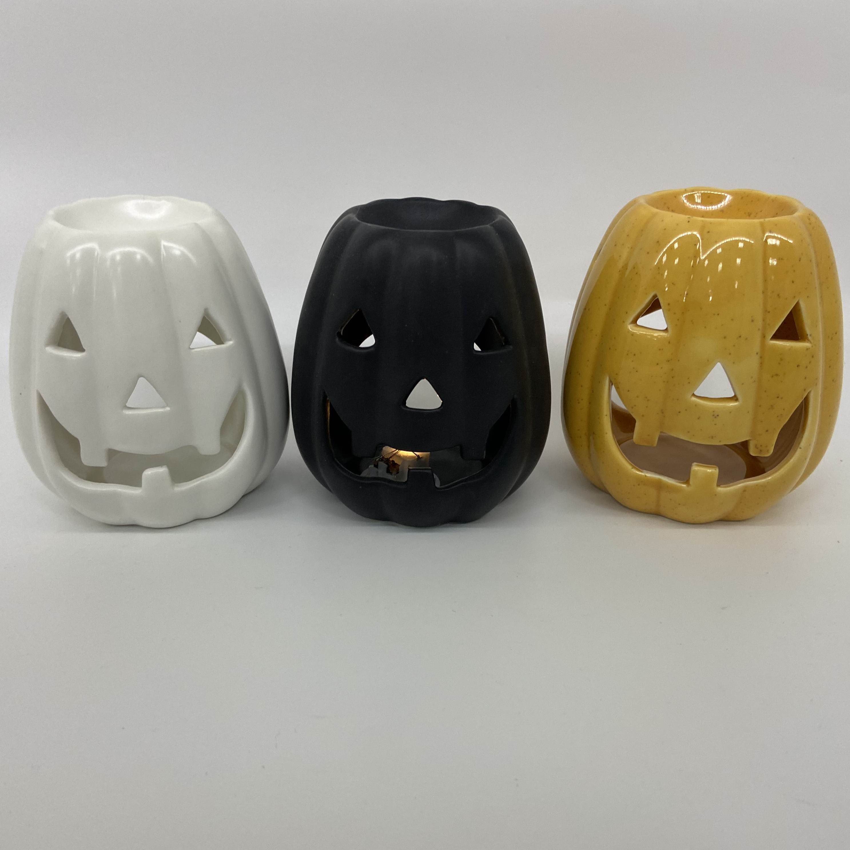 Pumpkin Shape Essential Oil Burner Wax Melt Burners Aromatherapy Aroma Burner Ceramic Oil Diffuser Candle Tealight Holder Home